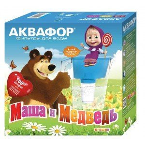 Фильтр-кувшин Аквафор Ультра с флип-флоп крышкой "Маша и Медведь"